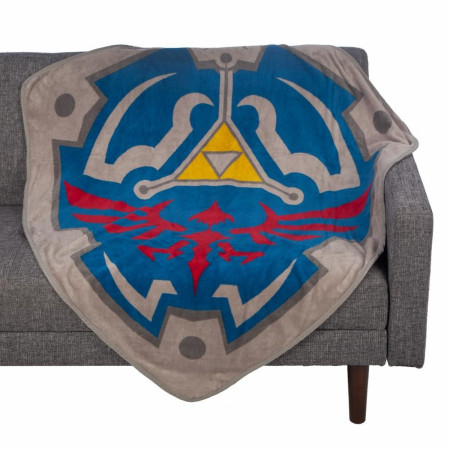 Legend Of Zelda Fleece Shield Throw Blanket